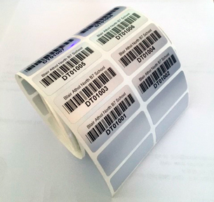 Silver Polyester (Mylar) labels